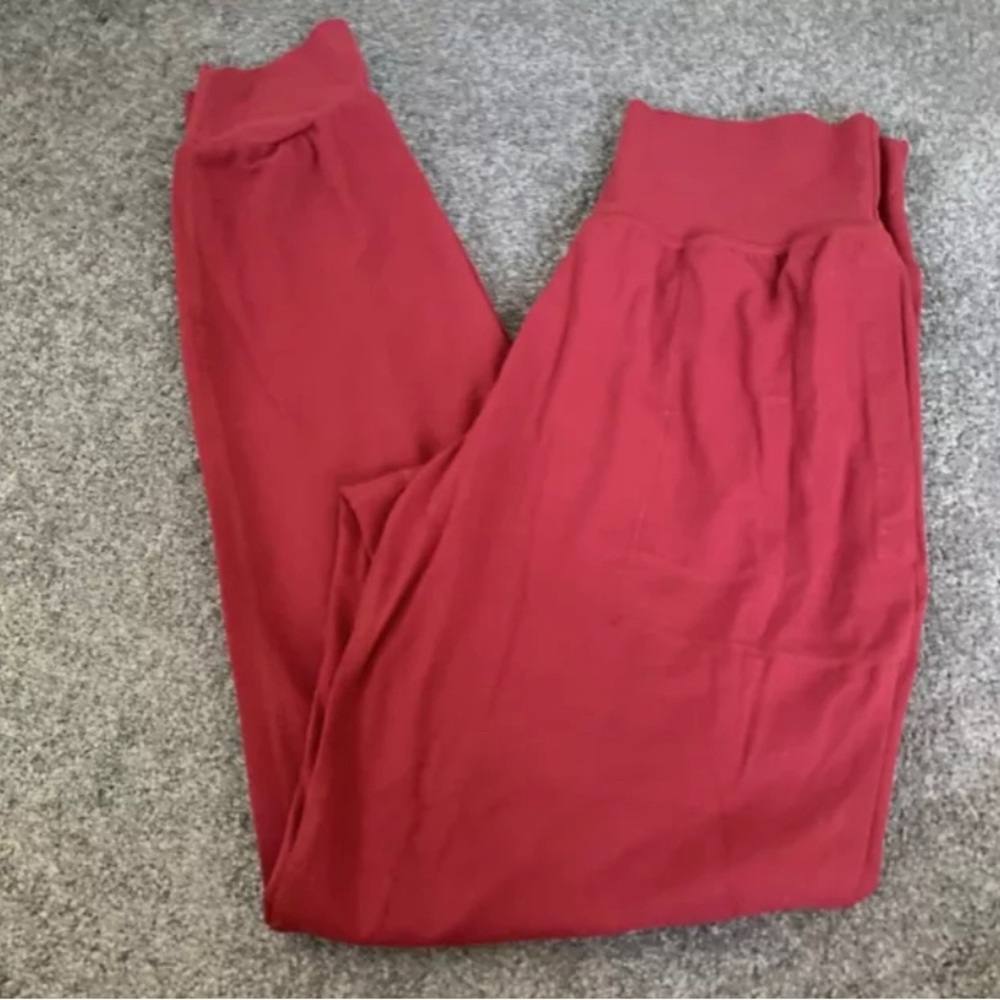 Athleta Pants Womens Small Red Salutation Jogger Pull-On Leggings Powertiva
